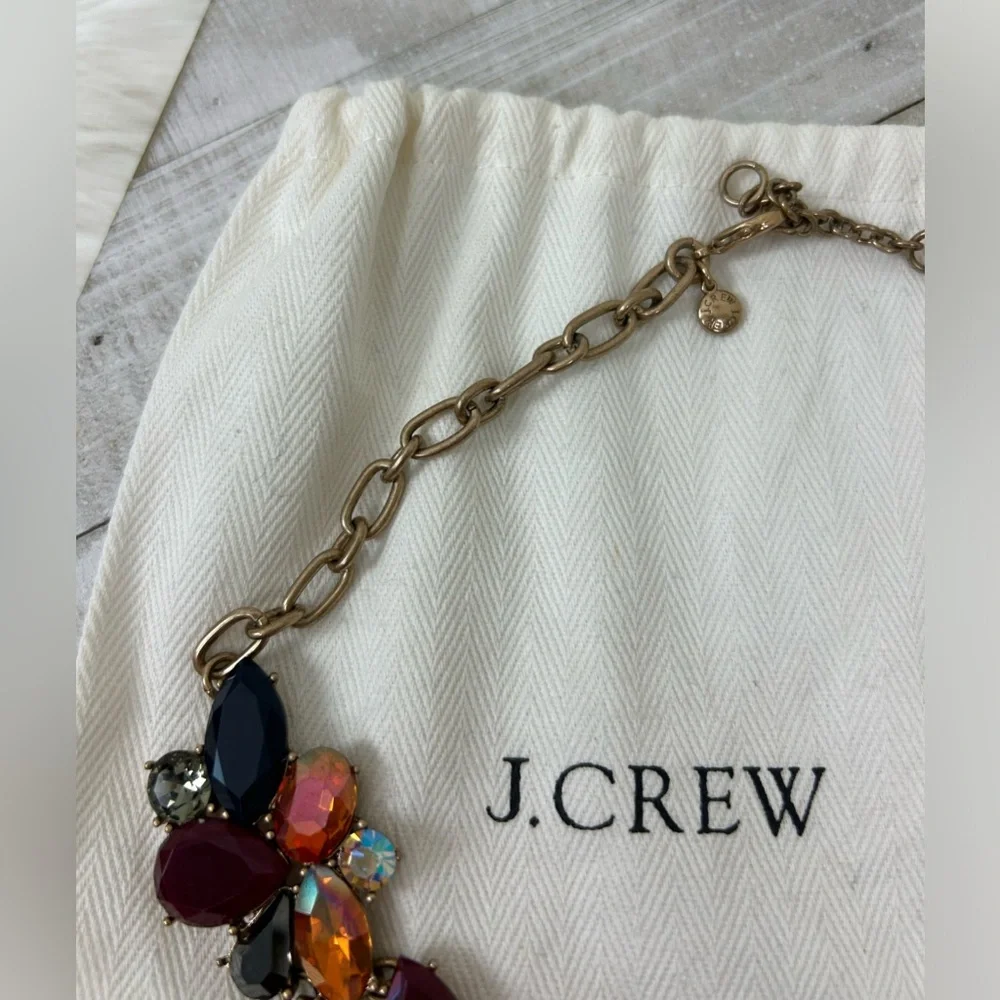 J. Crew Jewel Toned Cluster Confetti Collar Necklace